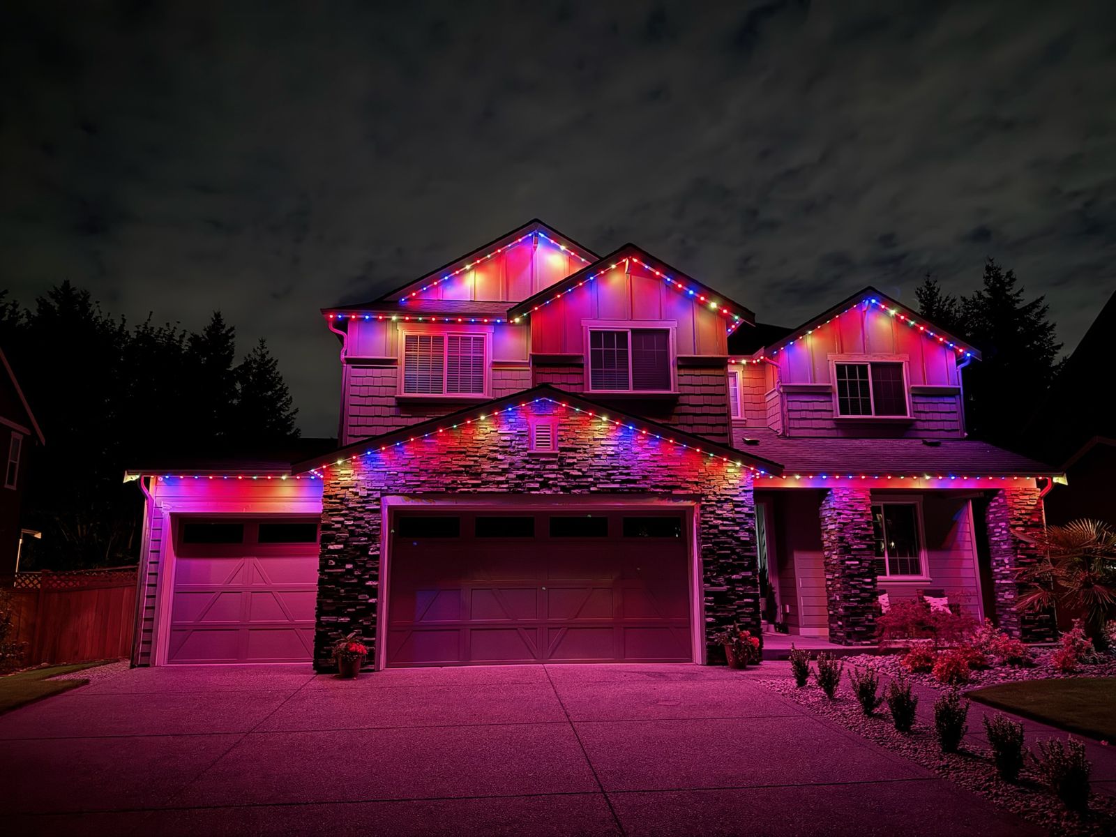 Rad Lighting WA permanent lighting project in Washington