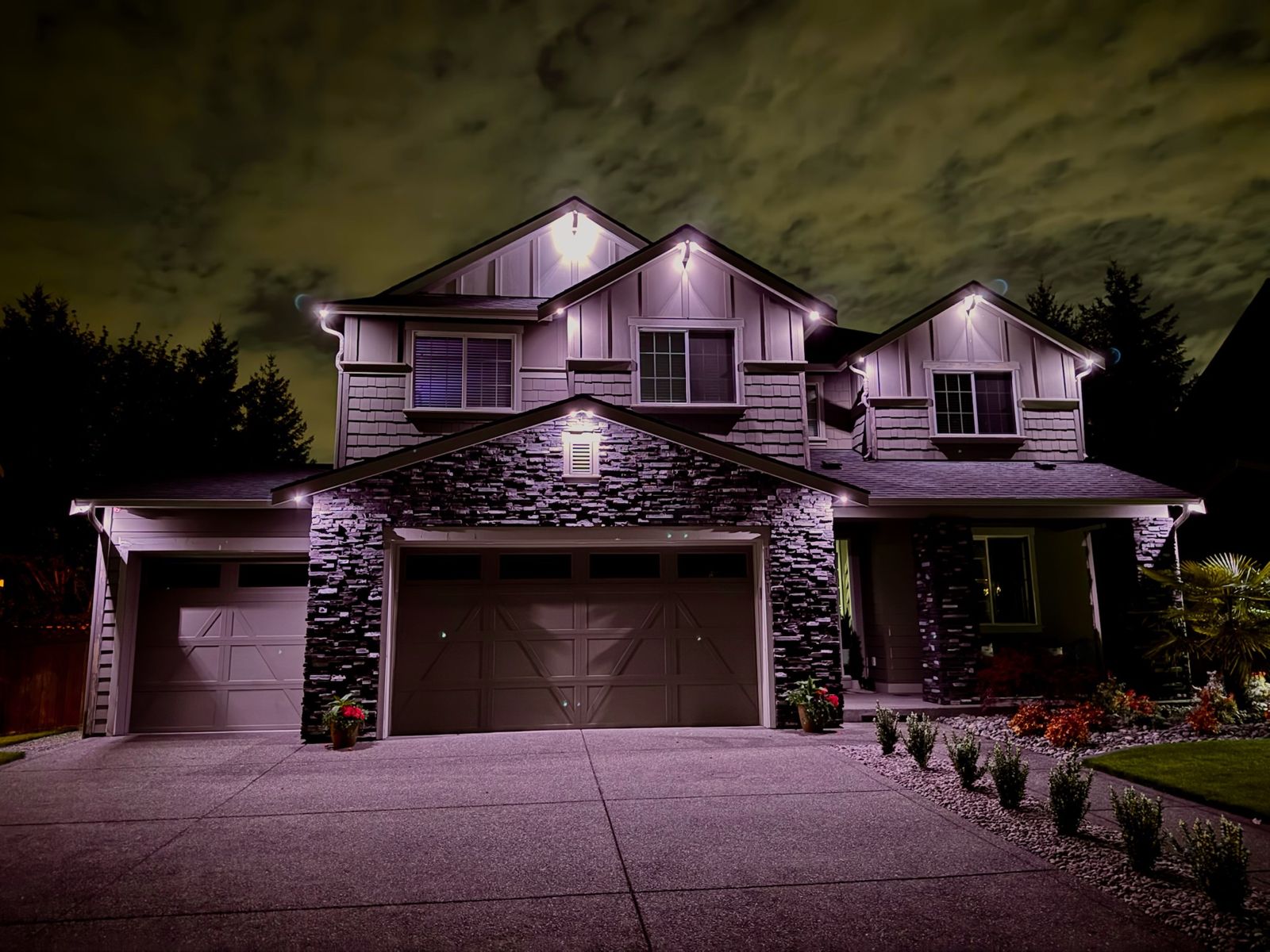 Rad Lighting WA permanent lighting project in Washington